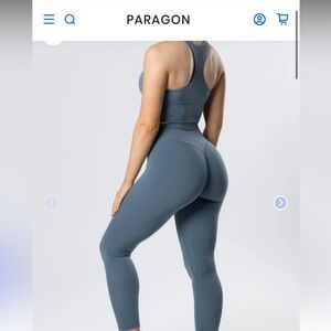 EUC - Paragon Fitwear “Slate” Reluna fabric- Original Sculptseam® Plus Legging